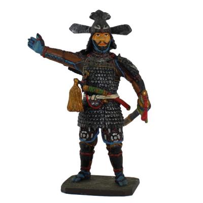 China art & Toy Soldier Japanese Samurai Hand Painted Collectible Figurine Collectible Metal Figurine for sale