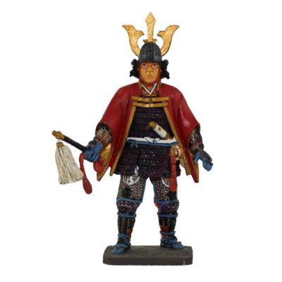 China Japanese Metal Toy Soldier Japanese Samurai Figurine Collectibles Hand Painted Samurai for sale