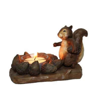 China Custom Cartoon Resin Candle Holder Cartoon Design for sale