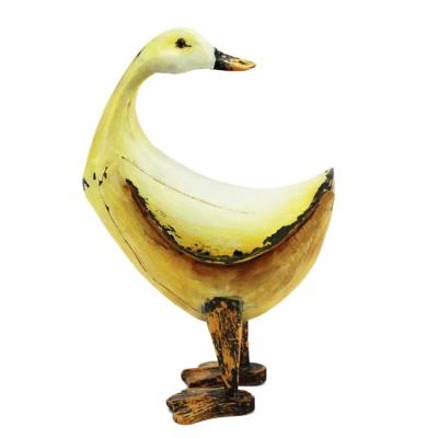 China Wholesale High Quality New Design Resin Artwork Garden Decoration Duck Statue Resin Artwork for sale