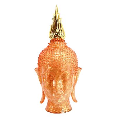 China People Art Thai Buddha Head Seashell and Resin Decoration for sale