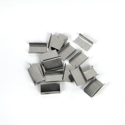 China Manual Packing Buckle 16mm Metal Clip Iron Sheet Iron Band Joint Fasteners Packing Open Strap for sale