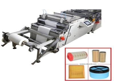 China 380v Car Air Filter Making Machine 1800X1030X900mm Paper pleaeting for sale