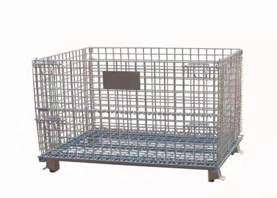 China Foldable Storage Frame Odm Wire Mesh Pallet Cages Without Wheels for sale