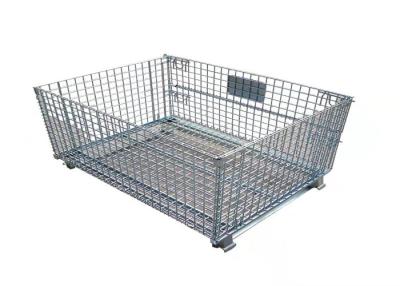 China Logistics Express Sorting Storage Metal Pallet Cage Belt Pulley Foot Movable for sale