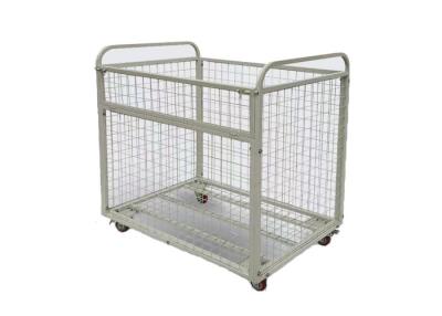 China Metal Mobile Q235 Foldable Mesh Container Acid Resistance Butterfly Cage for sale