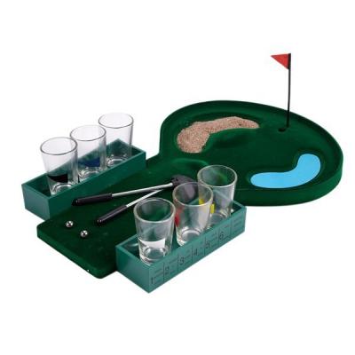 China Game Table Golf Shot Glass Drinking Set Makes A Golfer Fathers Day Birthday Xmas Gift for sale