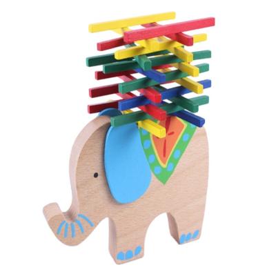 China Portable Game Stick Animal Games Colorful Elephant Balance Toy For Family Entertainment for sale