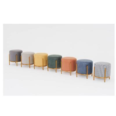 China (Other) Manufacturers Stain Salon Furniture Adjustable Stool Color Round Multi-Scene Use Beauty Soft Stool for sale