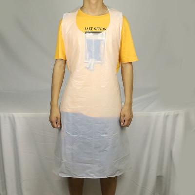 China Water Proof Custom Plastic Disposable Non Woven Biodegradable Paper Disposable Aprons for sale