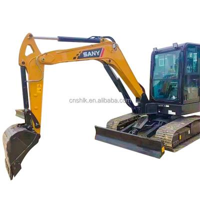 China Building Material Stores Mini-Used 6 Ton Crawler Hydraulic Small Cummins Used Excavadora Sany Sy60c Digger for sale