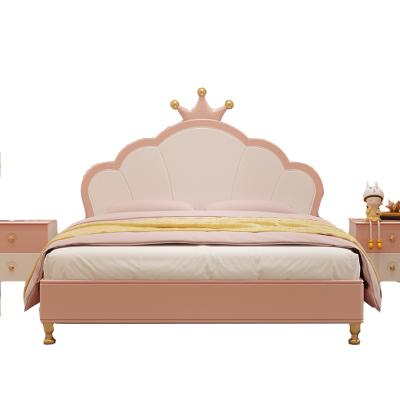 China Modern Kids Bedroom Furniture 1.5m Single Bed Princess Kids Modern Beds For Girls for sale