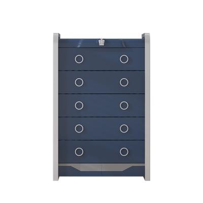 China Modern Wholesale Home Furniture Chest Of Drawers Wooden Cabinet With 5 Drawers for sale