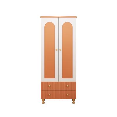 China American Simple Modern Wardrobe Three Door Solid Wood Children's Bedroom Furniture Storage Wardrobe for Girls and Boys for sale