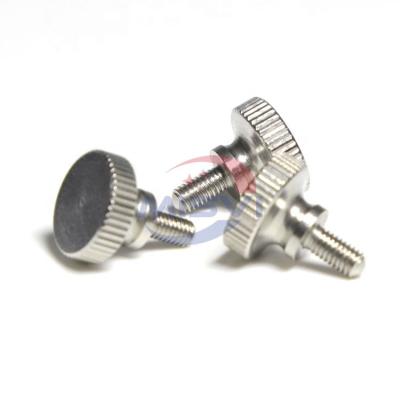 China High Step Wholesale SS304 High Step Head Knurled Thumb Screw DIN464 Wall Glass Lock Screws for sale