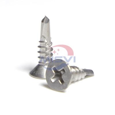 China Flat SS410 SS304 High Strength ST3.9 ST4.2 Phillips CSK Head Drilling Screw for sale