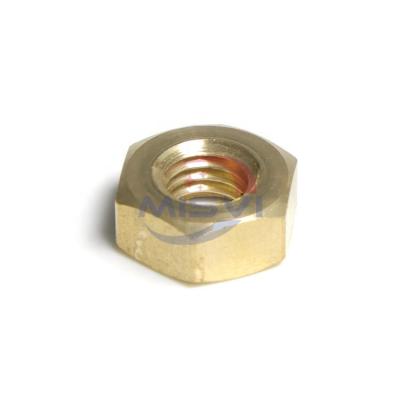 China Heavy Industry High Quality Customized UNC UNF M5 M6 Brass Hex Nut DIN934 for sale