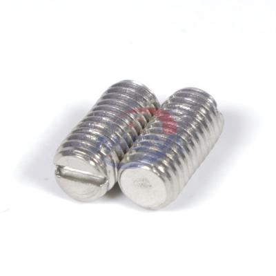 China Flat Point New Design Metric Sizes Flat Point Slot Drive Stainless Steel Screws Set for sale