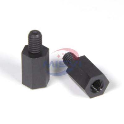 China Nylon MISVI Instock High Quality PA66 Black White Nylon Hex Male to Female Standoffs for sale