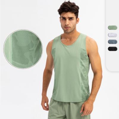 China 2022 Camouflage Print QUICK DRY Summer Factory Direct Selling Cool Dry Outdoor Casual Men's Gym Tank Top for sale