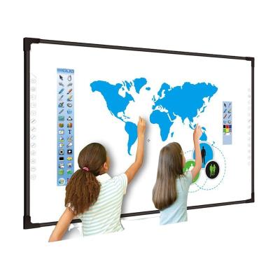 China Aluminum Frame Portable Cheap Smart Class 87 Inch Interactive Whiteboard Smart Board for sale