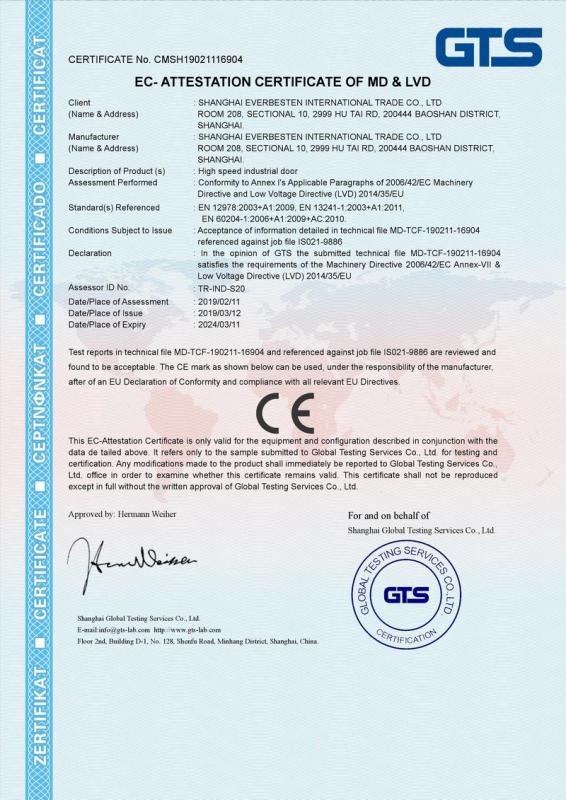 CE - Shanghai Everbesten International Trade Co., Ltd.