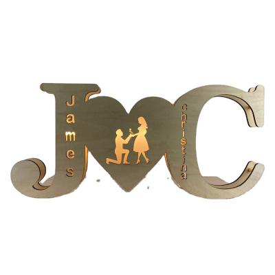 China Custom Light Contemporary Popular String Valentine's Day Design Promotional Logo 1st Year Anniversary Gifts for sale