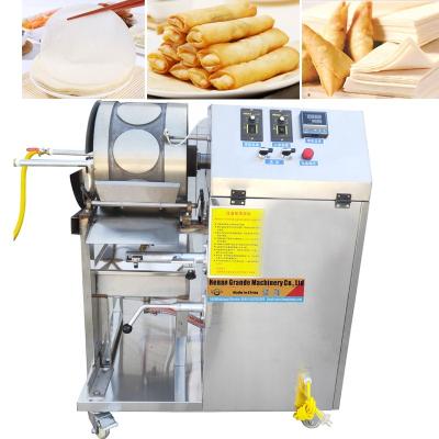 China Automatic Hotels Samosa Dough Pastry Sheet Machinery Spring Roll Sheet Making Machine for sale