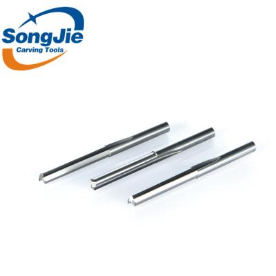 China Double Carbide Straight Flutes Bits CNC Cutter Bits for sale