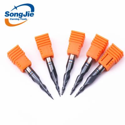 China SONGJIE Carbide Carbide Taper Ball Nose End Mill CNC Router Solid Bit For Wood for sale