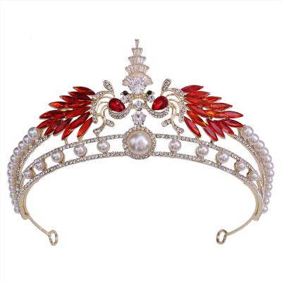 China DA288 European Style Luxury BRIGHT European Style Wedding Accessories Tiara Bride Tiara Bridal Queen Crown FOR Anniversary for sale