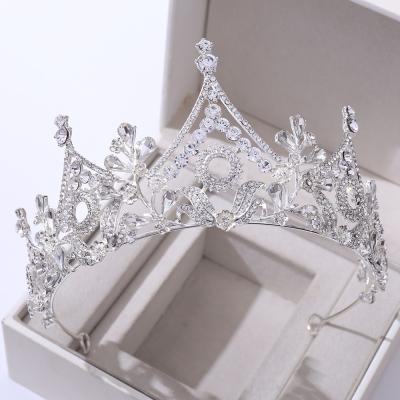 China DA303 Luxury Bridal Baroque Tiara Crown Wedding Hair Accessories BRIGHT Tiaras Flower Tower Crystal Bridal Crown Holiday Accessories Luxury for sale