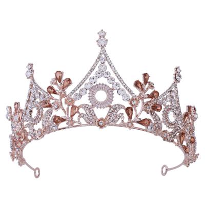 China European bridal tiara DA291 baroque bride hair accessories SMART princess rhinestone headdress and American wedding bride crown for sale