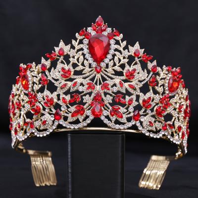 China Fashionable Elegant BRIGHT Crystal Wedding Tiara Hair Accessories Miss Universe Crown Bride Tiara Pageant Crown Beauty Pageant Hair Accessories DA300 for sale