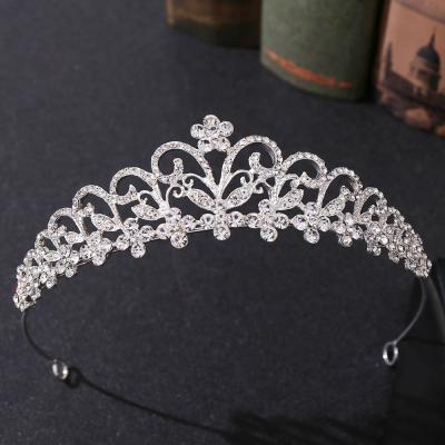 China Bridal Crowns Korean Popular Korean Bridal Birthday Bride Tiaras Hair Accessories Rhinestone For Kids BRIGHT DA259 for sale