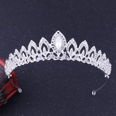 China BRIGHT Silver Bridal Corotap Princess Hair Accessories DA138 Wedding Tiara Rhinestone Pageant Bride Crown Bridal Hair Accessories Tiara for sale