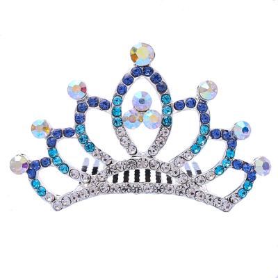 China DA009-C Sweet and cute Korean SMART children's hair tiara holiday performance headdress girls birthday gift comb crown for sale