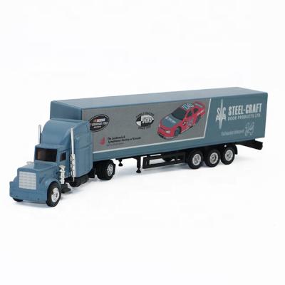 China Toy Customized diecast 1 diecast truck model by 87 Popular Trailer Truck toys for kids for sale