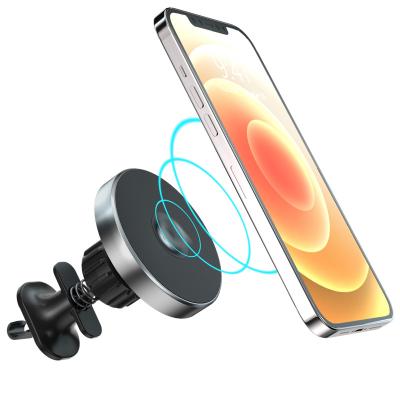 China PHONE/Earphone 15W MOBILE Magnetic Wireless Car Charger Airvent Mount Magnet Phone Car Holder For iPhone 12 12 pro 12 Max Mini Fast Charging for sale