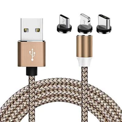 China High Speed ​​Charging 360 Rotate Cable Micro Usb Magnetic Charging C For Cabo Phone Fast Charging USB Type C Charger Magnetic Cable Datacable for sale