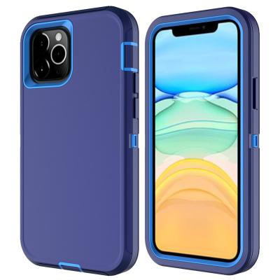 China With Magnetic Ring Stand And Tank Shape 2020 Import PC TPU Material Mobile Phone Cases Hard Defender Back Cover Shockproof 3-Layer Protective Phone Case For Iphone 12 for sale