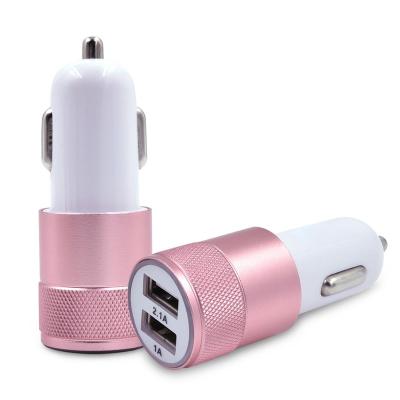 China UniversalÂ   Wholesale Smart Car Accessories 2 2.1A Dual USB Car Charger Charging Left Adapter For iPhone Mobile Phone for sale