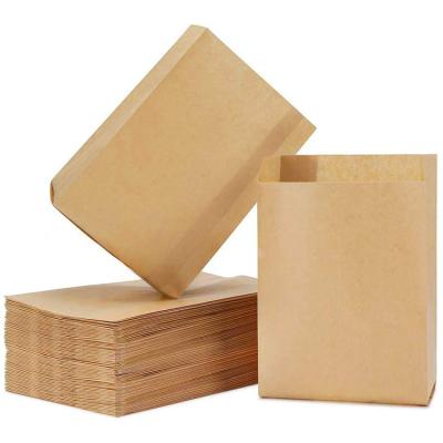 China Recycled Materials Brown Bakery Bread Kraft Custom Eco - Friendly Food Paper Packaging Bag for sale