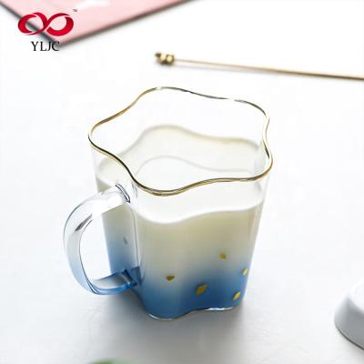 China Shatterproof Reusable Drinking Clear Glass Cup Eco-Friendly Sustainable for sale