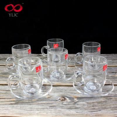 China Cheap Viable Clear Cup Wholesale Milk Glass Tea Cup for sale