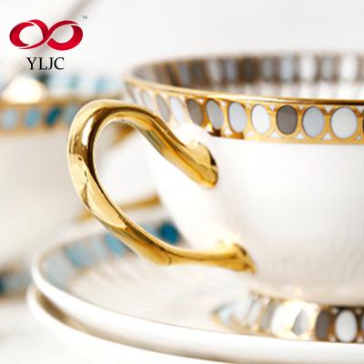 China Viable high quality line good tea coffee set wholesales gold tea four sets of tea sets for sale