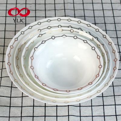 China Viable Ceramic Soup Bowl Wholesale Design Your Own Porcelain Tableware Bone China Bowl Set for sale