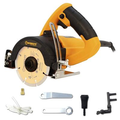 China Stone Saw WORKSITE 220V Cutter Saw Machine Price Marble Tiles Stone Cutting Cutter Circular Saw 1400W Electric Hand Marble Cutter for sale