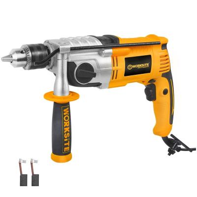 China Professional WORKSITE 220V Impact Drill Power Drilling Masonry Power Tools 1200W Attached 13mm Impact Drill 13mm for sale