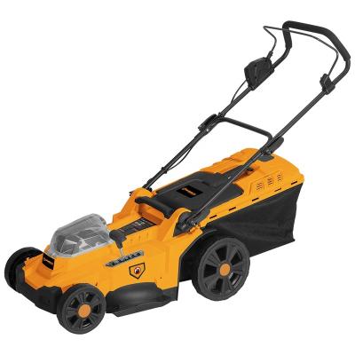 China WORKSITE Customized Garden 55L 2-Stroke Brushless Lawn Mower 2 Battery Plastic Cordless Grass Cutter Cordless Lawn Mower for sale